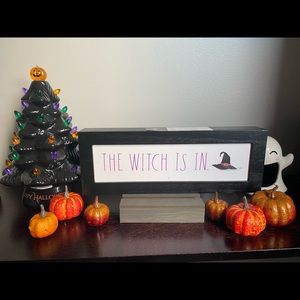 Rae Dunn The Witch Is In Wooden Sign